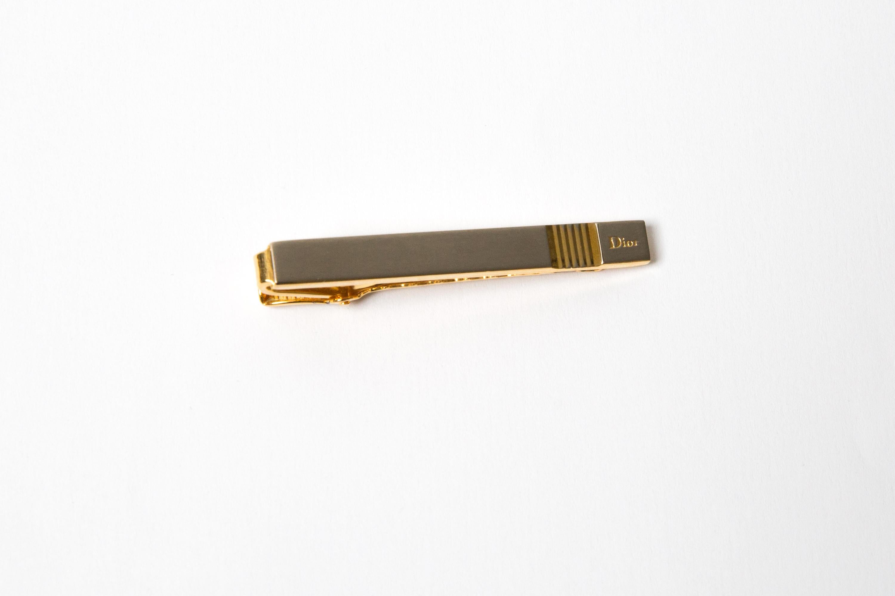 Christian Dior Silver Tone Logo A Link in vendita 1