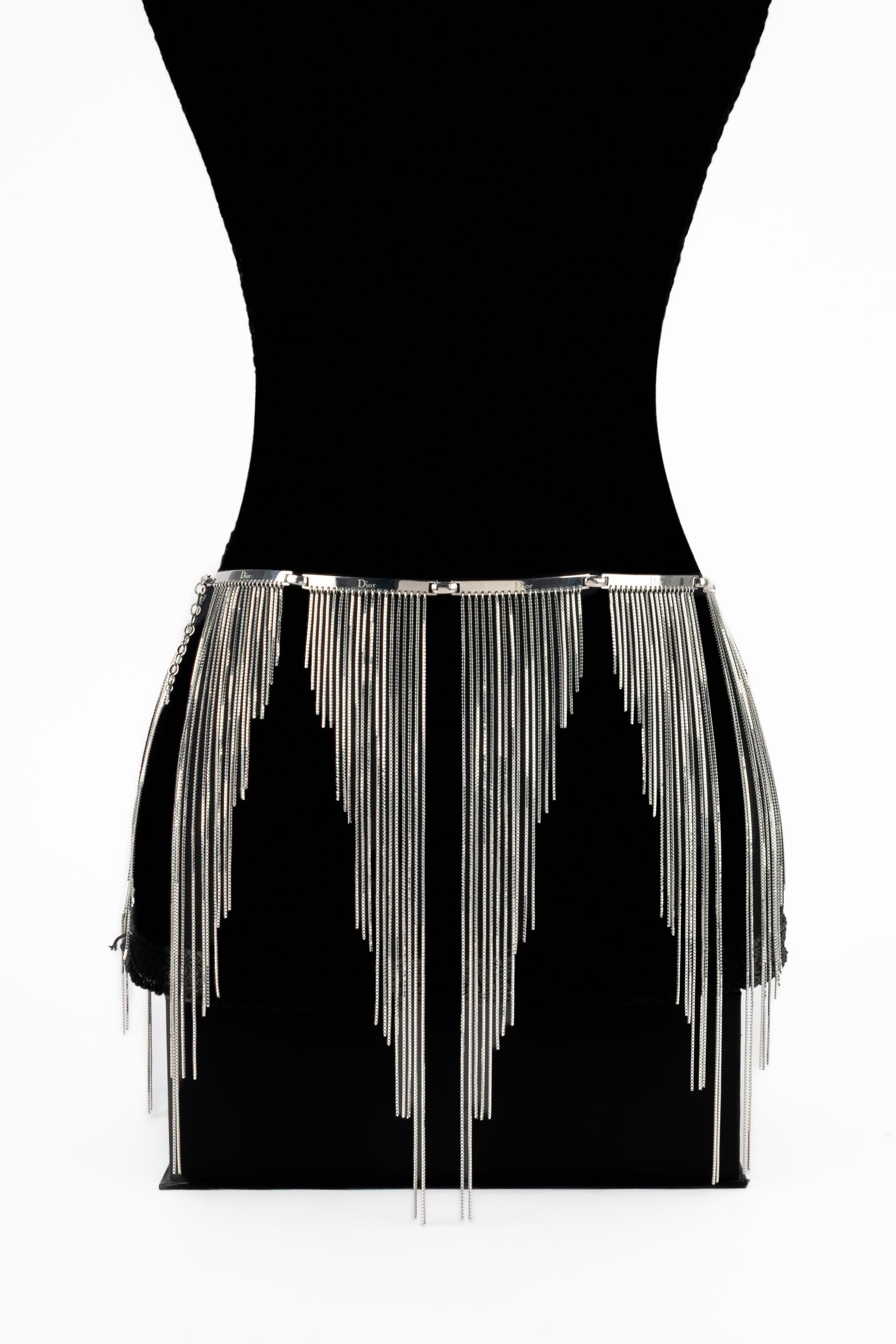 Cintura argentata Christian Dior in vendita 5