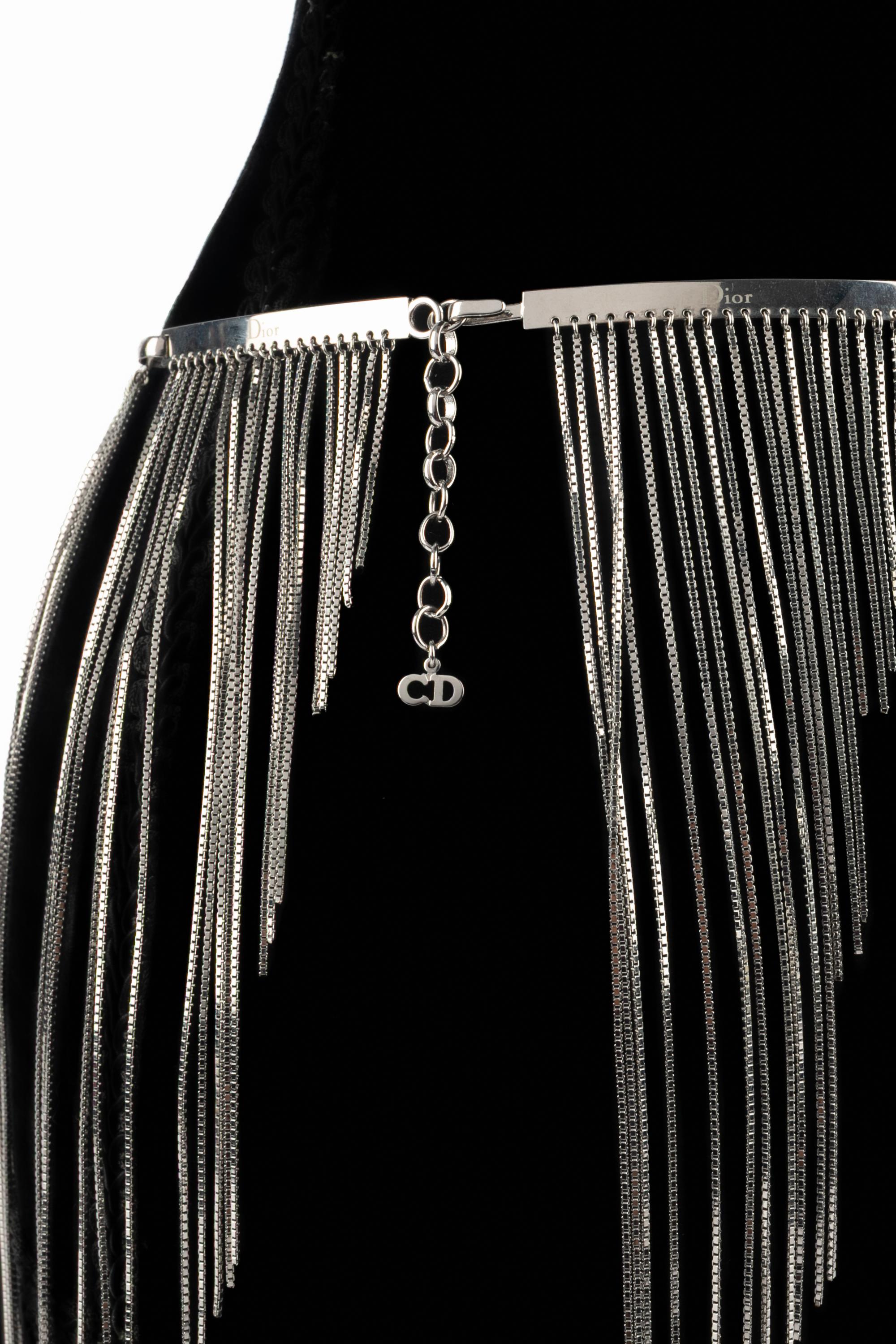 Cintura argentata Christian Dior in vendita 6