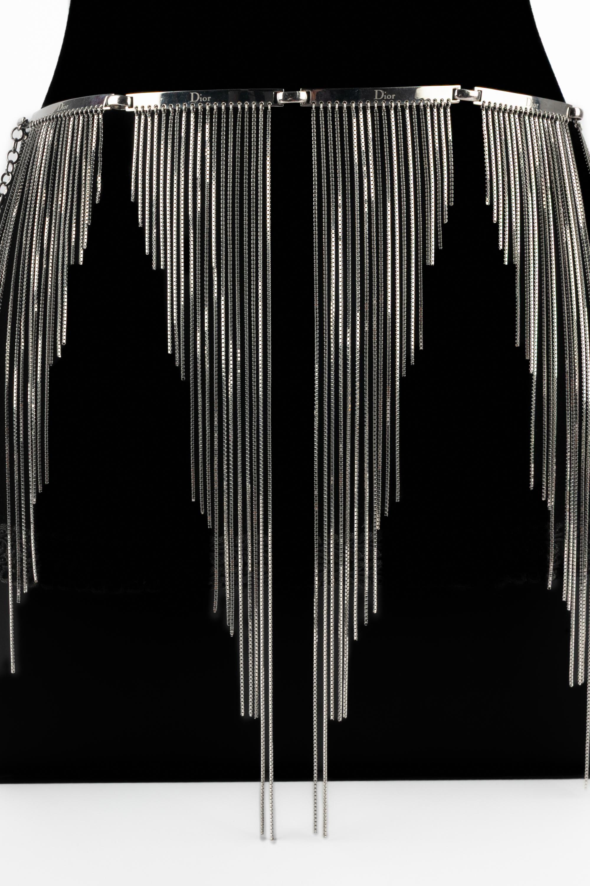 Cintura argentata Christian Dior in vendita 7