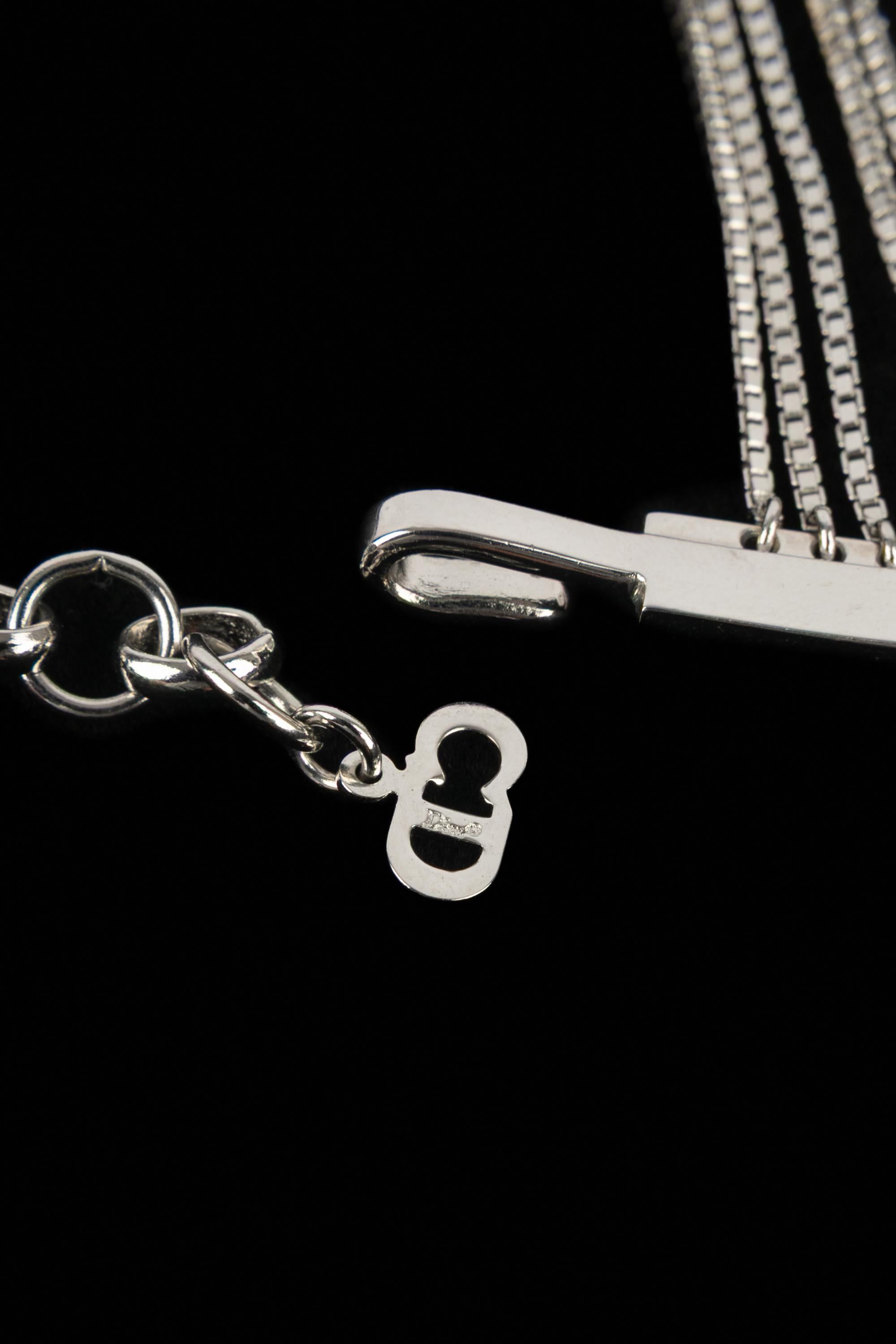 Cintura argentata Christian Dior in vendita 4