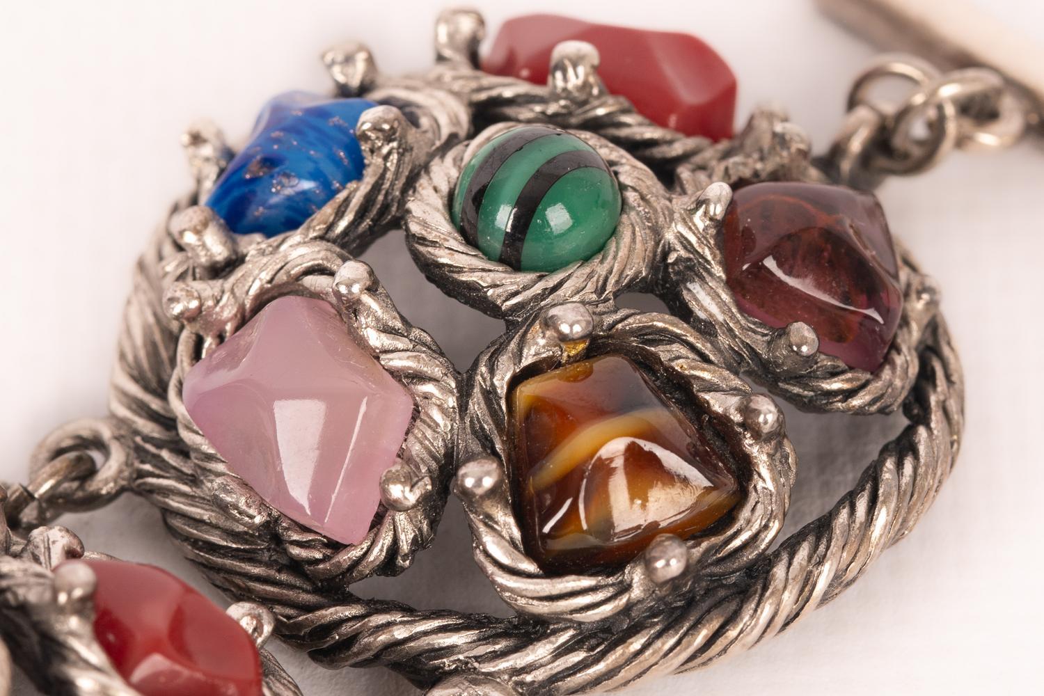 Christian Dior Silvery Metal Bracelet, 1990 For Sale 1
