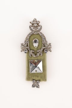 Christian Dior Silvery Metal Brooch, 2000