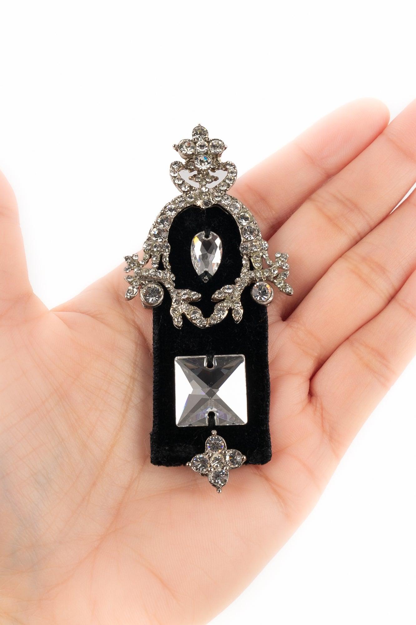 Christian Dior Silvery Metal Brooch, 2000 For Sale 1