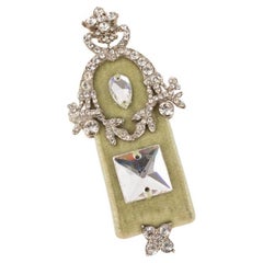 Christian Dior Silvery Metal Brooch, 2000
