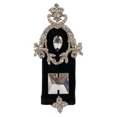Christian Dior Silberne Metallbrosche, 2000
