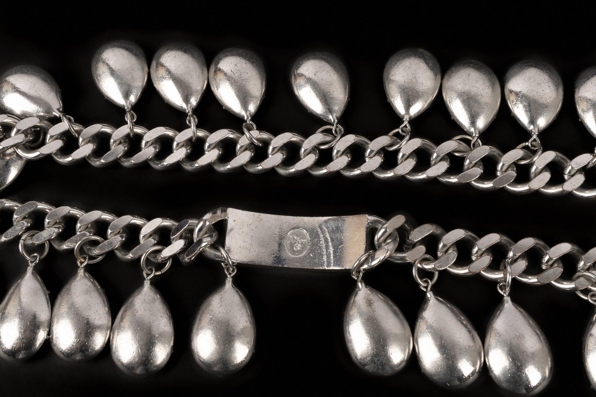 Christian Dior Silvery Metal Chain Belt, 2004 6