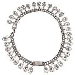 Christian Dior Silvery Metal Chain Belt, 2004