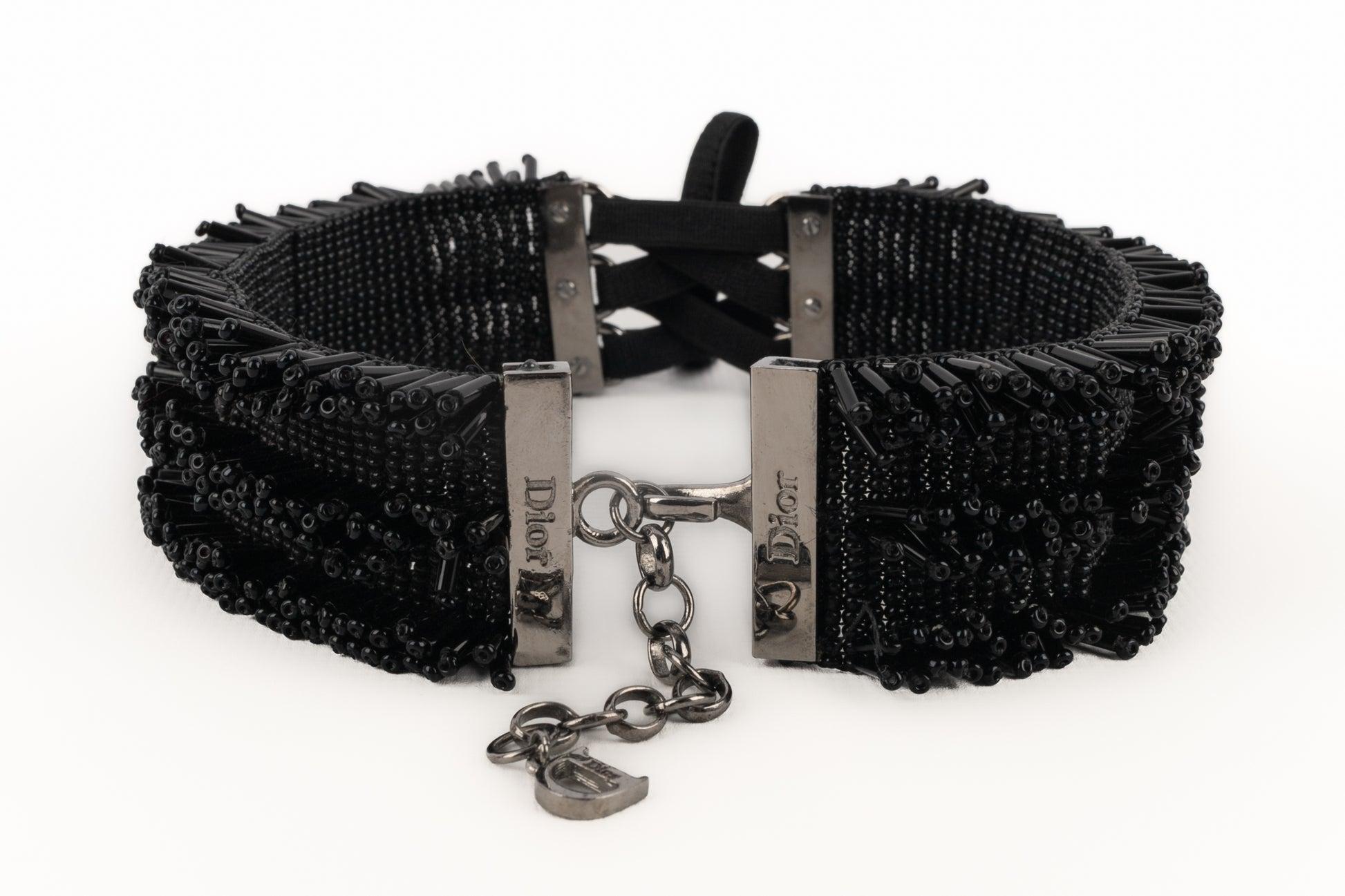 Collana girocollo in metallo argentato Christian Dior in vendita 3