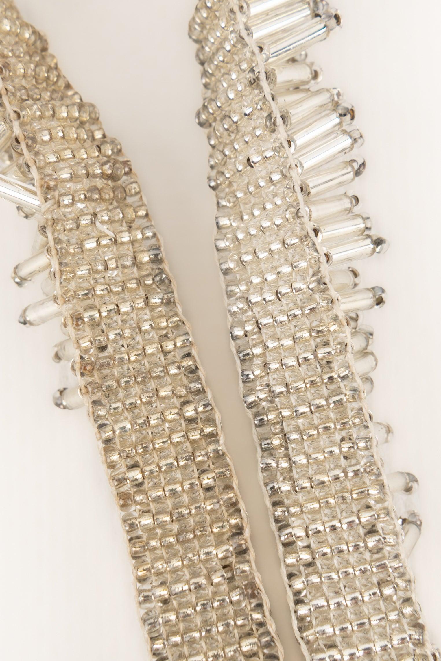 Collana girocollo in metallo argentato di Christian Dior in vendita 4