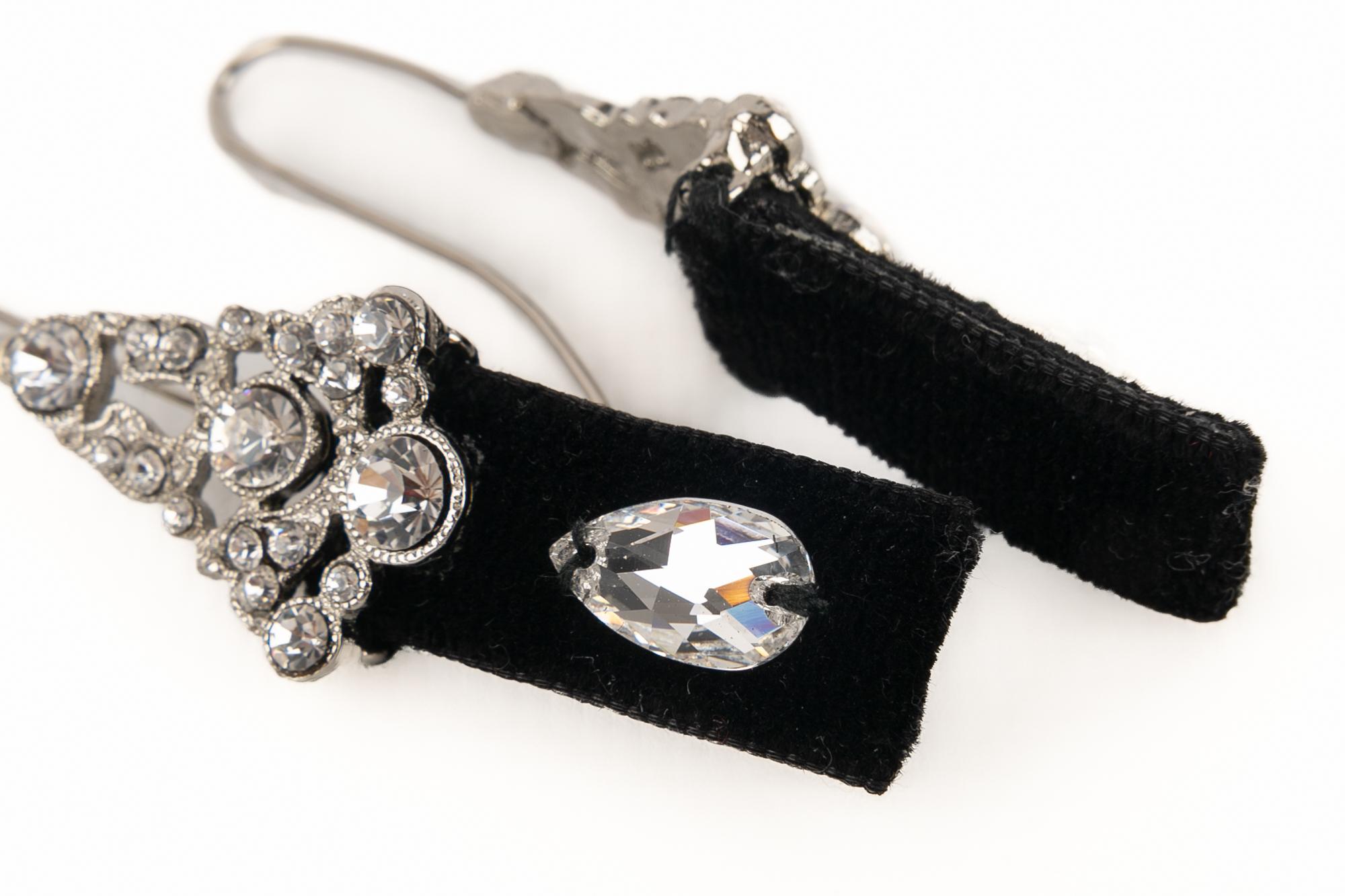 Christian Dior Silvery Metal Earrings, 2000 For Sale 1