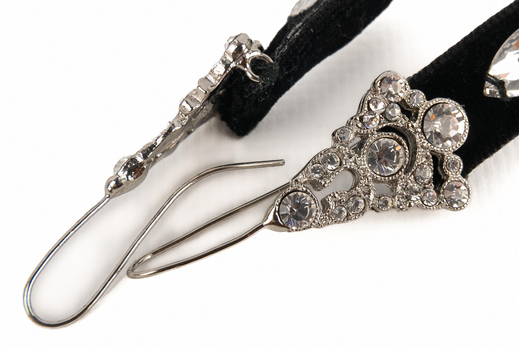 Christian Dior Silvery Metal Earrings, 2000 For Sale 4