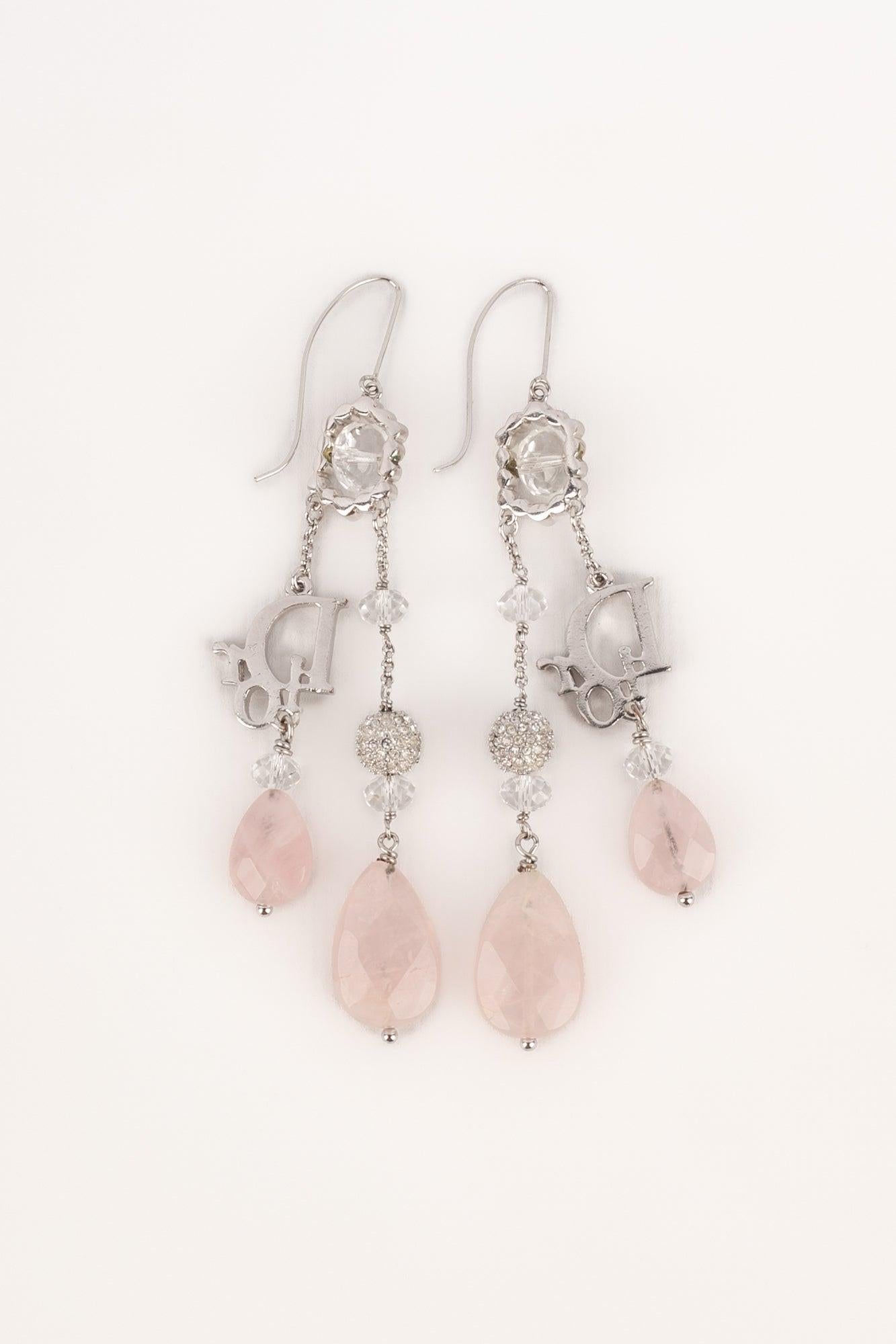 Orecchini in metallo argentato Christian Dior