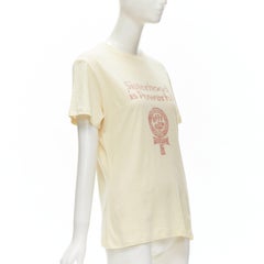 CHRISTIAN DIOR Sisterhood is Powerful Robin Morgan Feminism cotton tshirt S