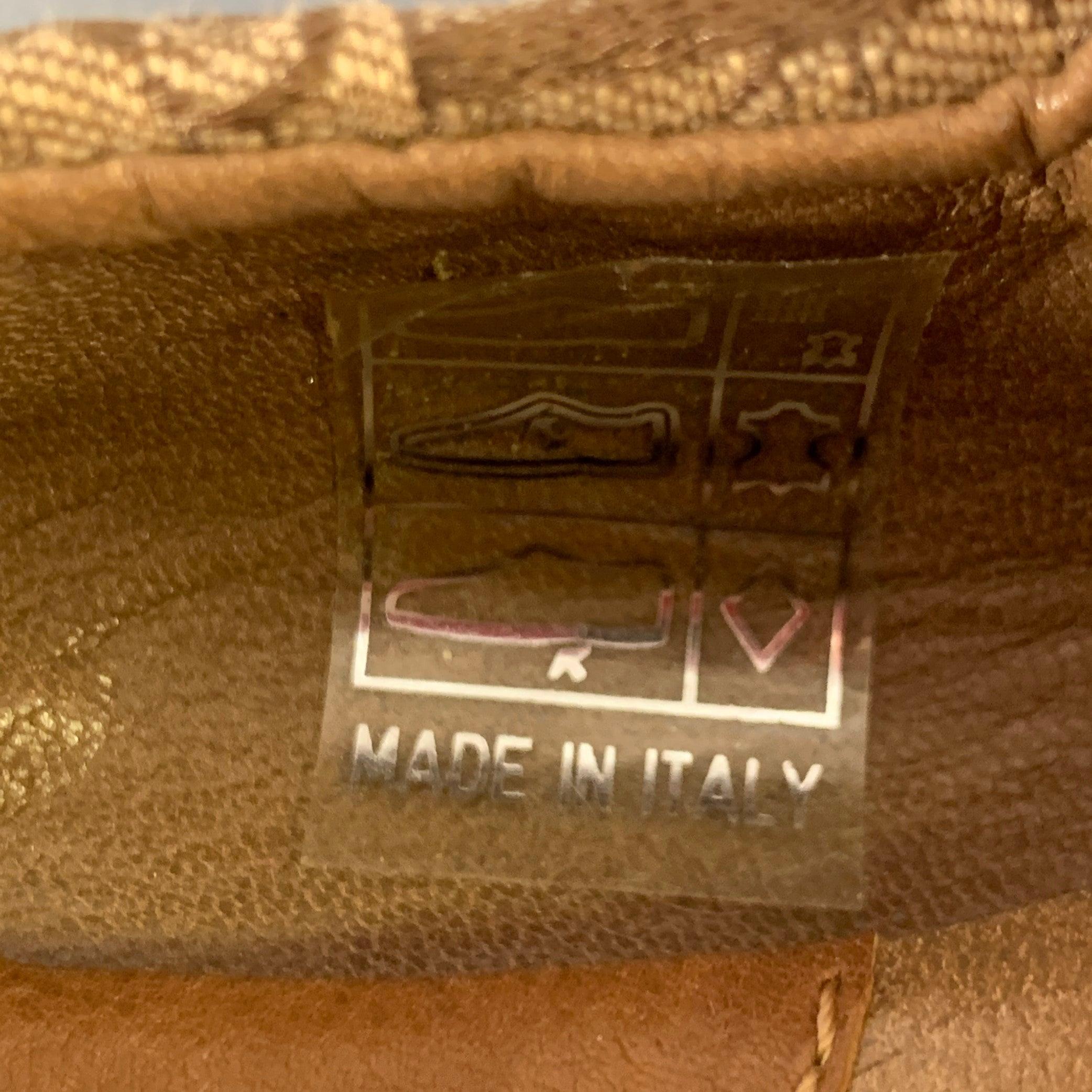 CHRISTIAN DIOR Size 9.5 Tan Brown Canvas Oblique Monogram Slip On Bow Flats For Sale 4