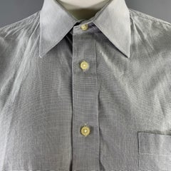CHRISTIAN DIOR Size XL Grey Heather Cotton Vintage Long Sleeve Shirt