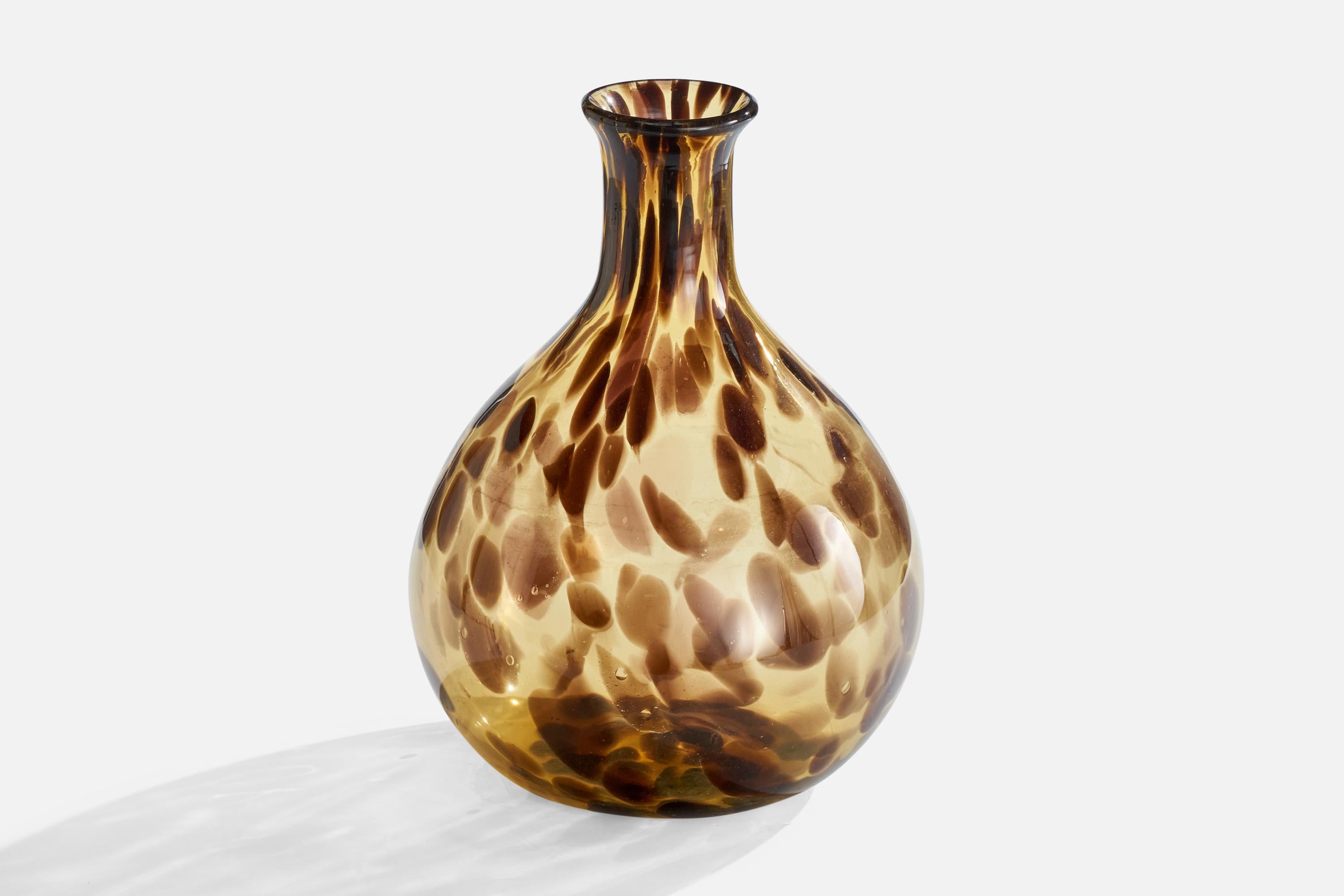 Vaso in vetro soffiato di Murano di grandi dimensioni, attribuito a Christian Dior e prodotto in Italia, anni '60 circa.