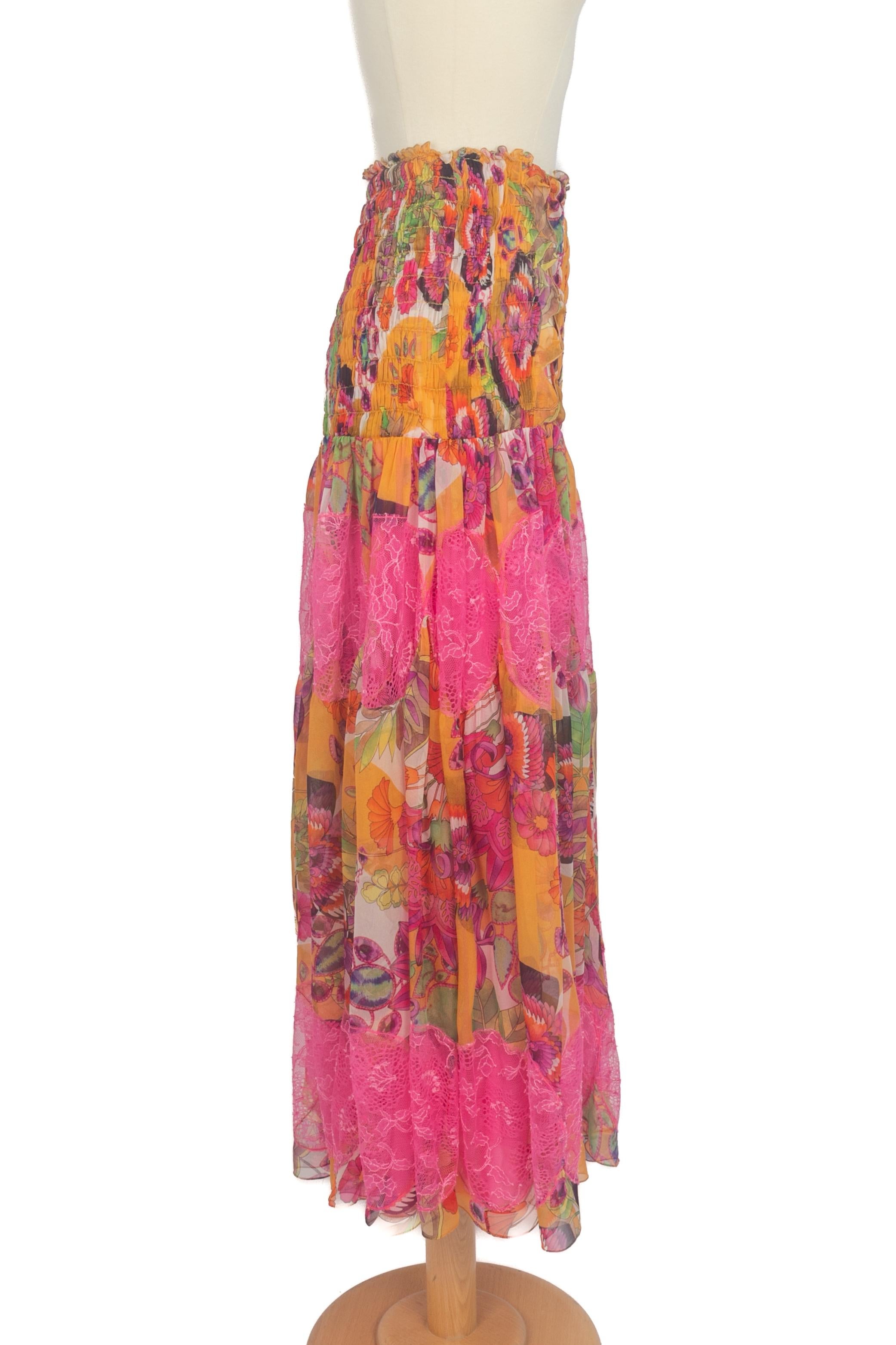 Falda Christian Dior Verano 2005 Rosa en venta