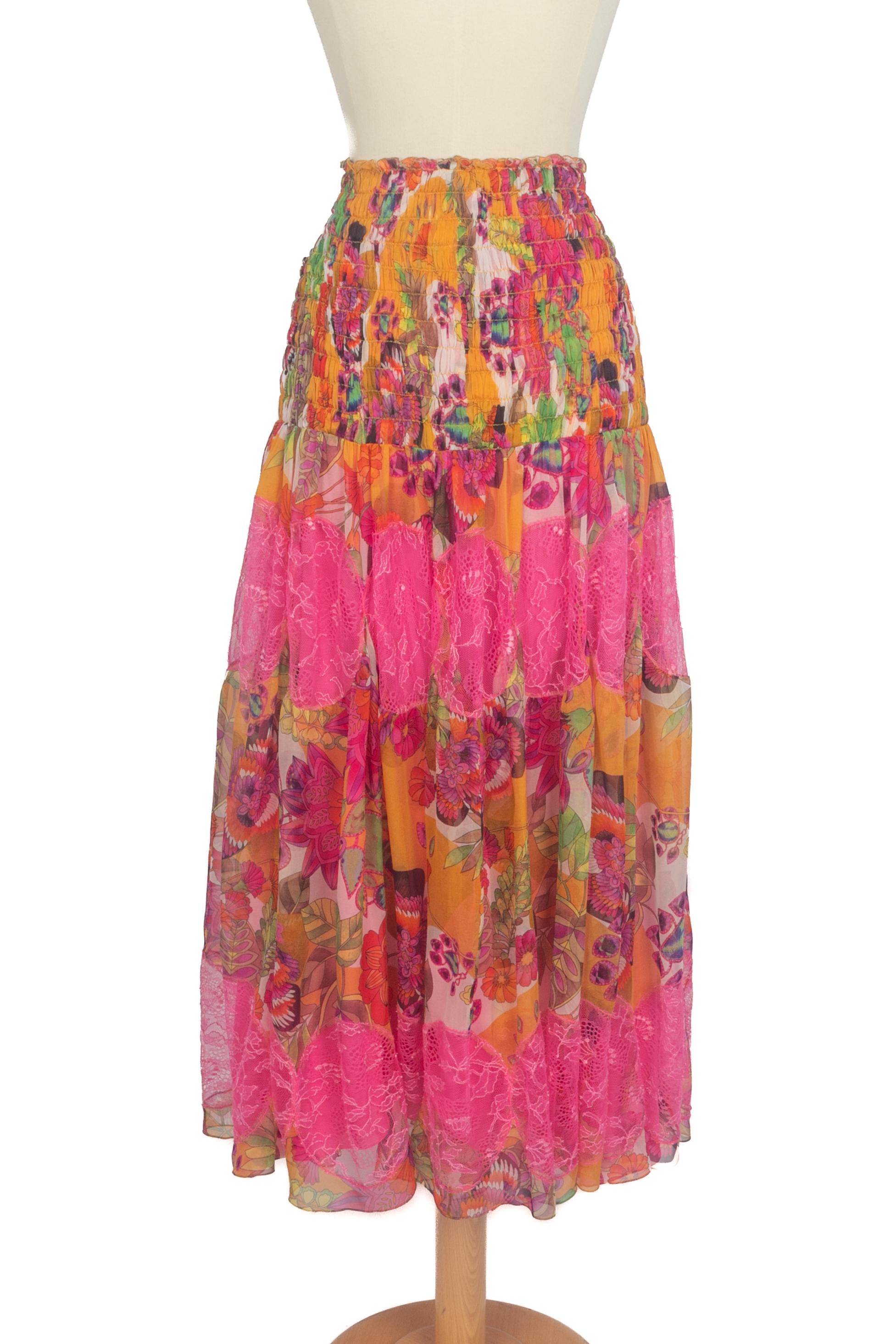 Falda Christian Dior Verano 2005 en Excelente estado para la venta en SAINT-OUEN-SUR-SEINE, FR