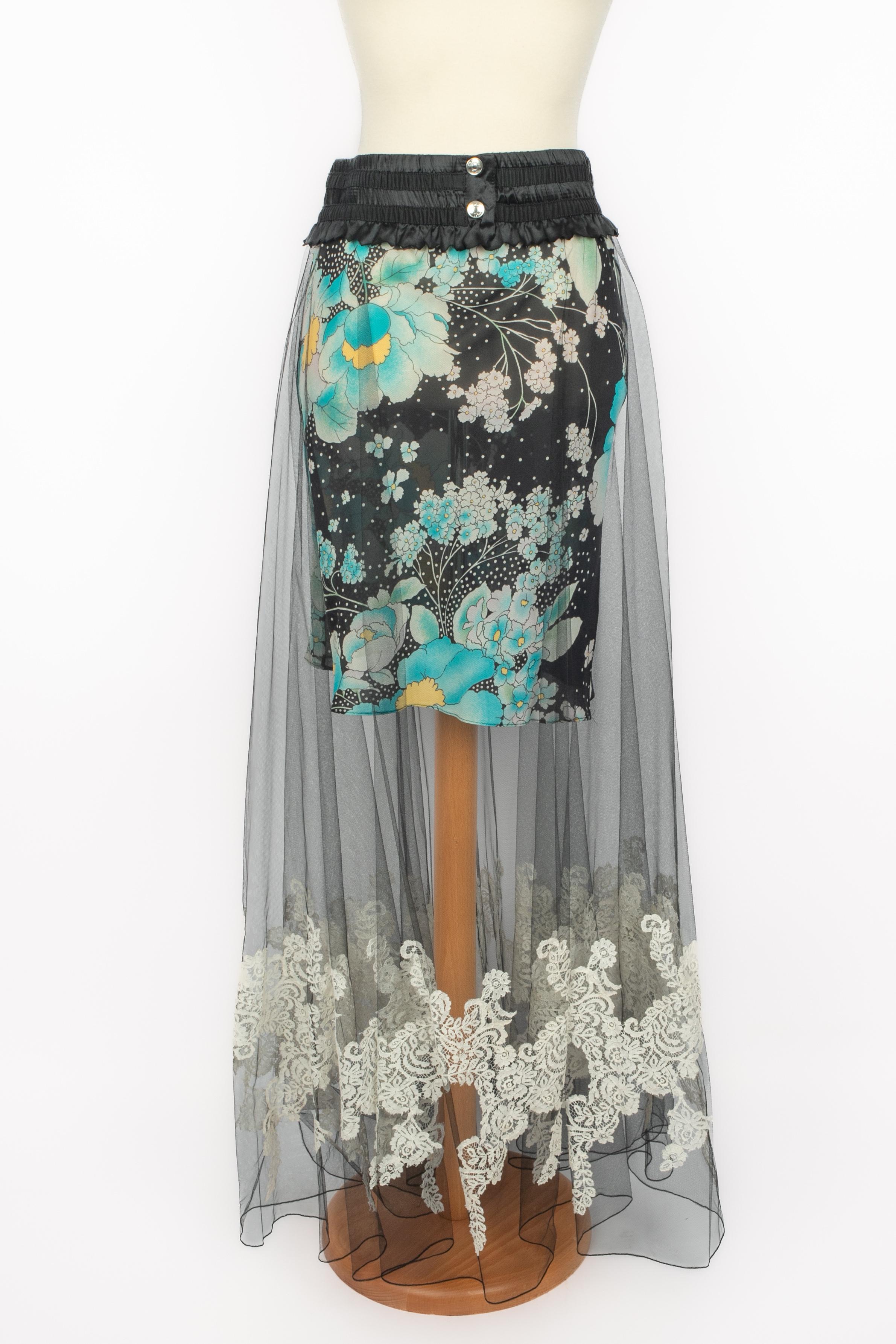 Gris Jupe Christian Dior A Winter 2001 en vente