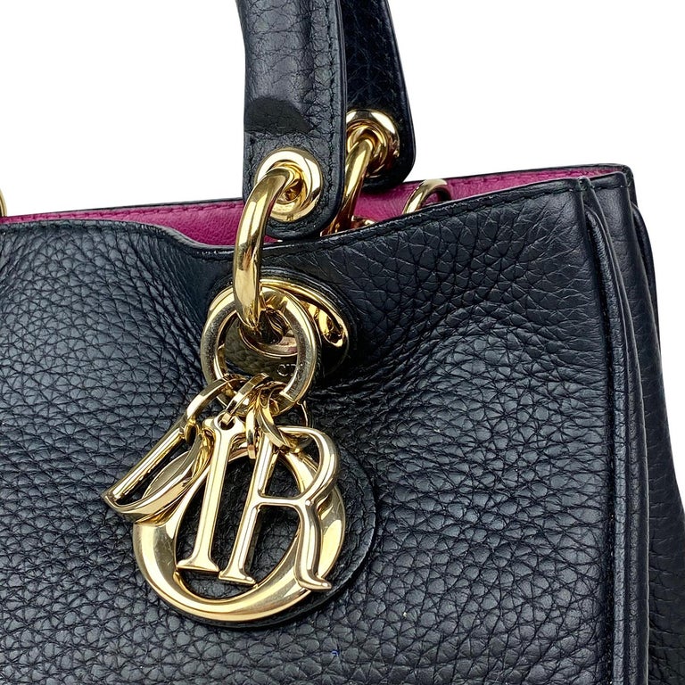 Christian Dior Small Black Diorissimo Crossbody Bag at 1stDibs