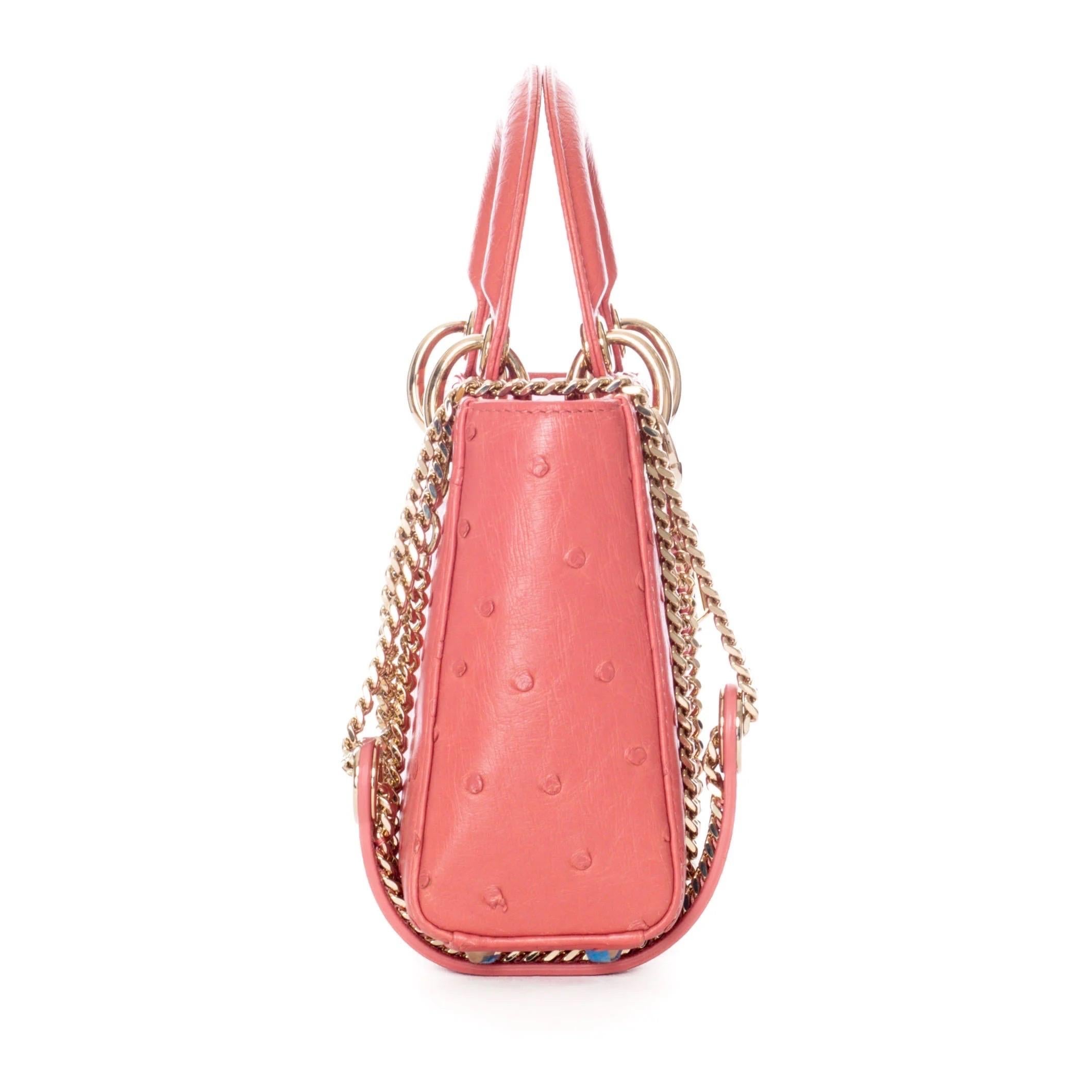 Women's or Men's Christian Dior Small Ostrich Lady Dior Bag (2022)