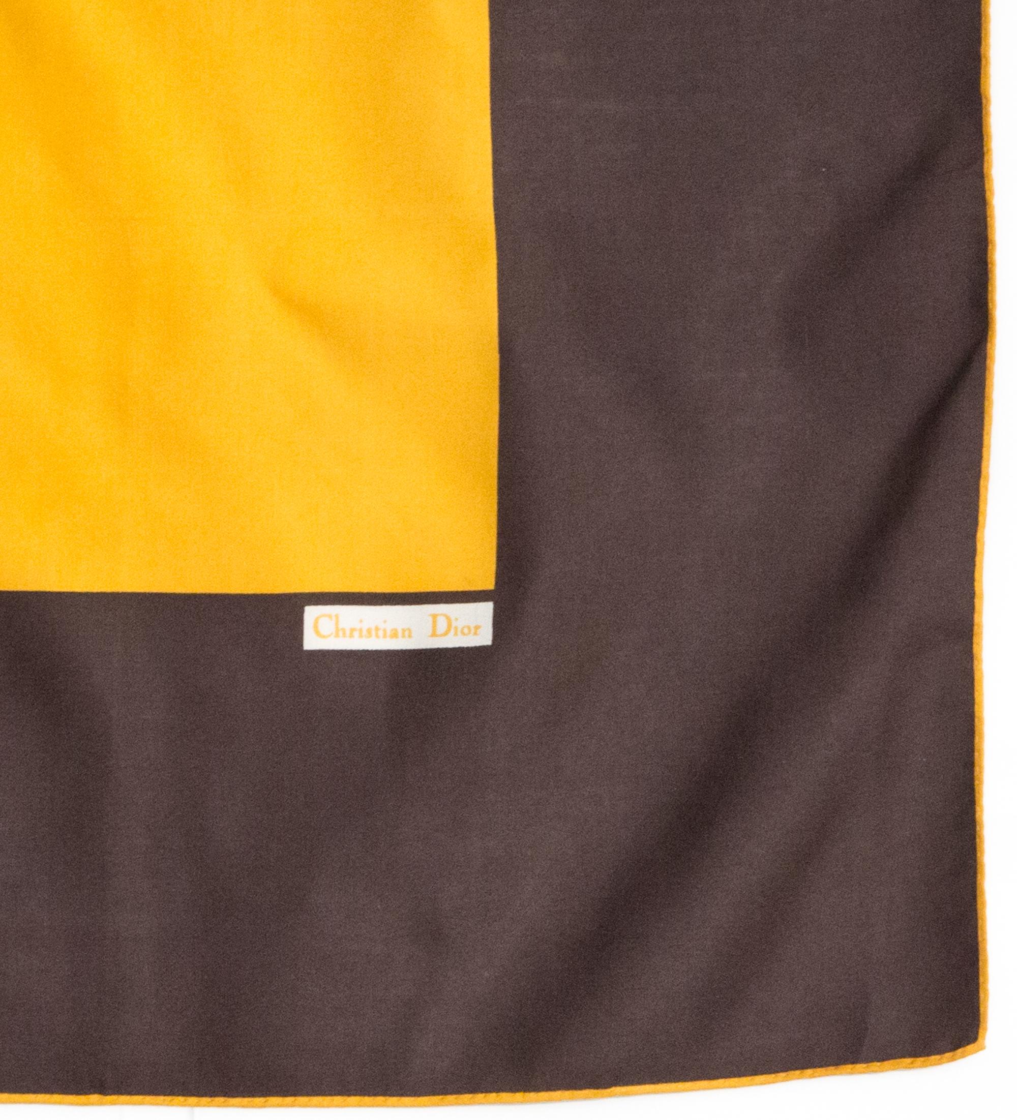Christian Dior Small Silk Scarf For Sale 1