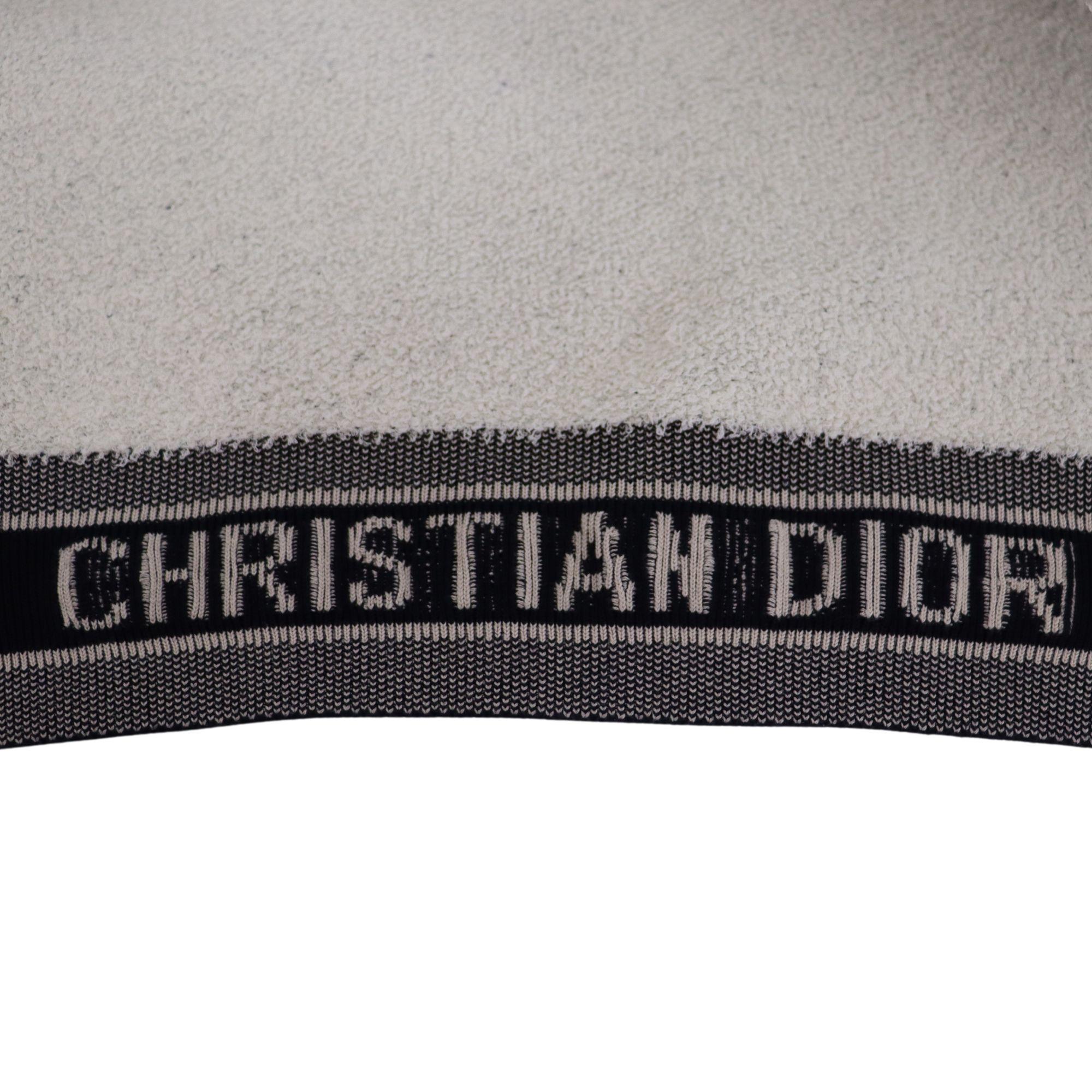 Christian Dior-Small- Terry Cloth Open Hoodie In Good Condition In Amman, JO