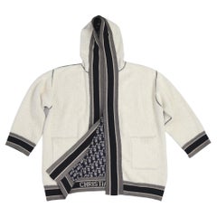 Christian Dior-Small- Terry Cloth Open Hoodie