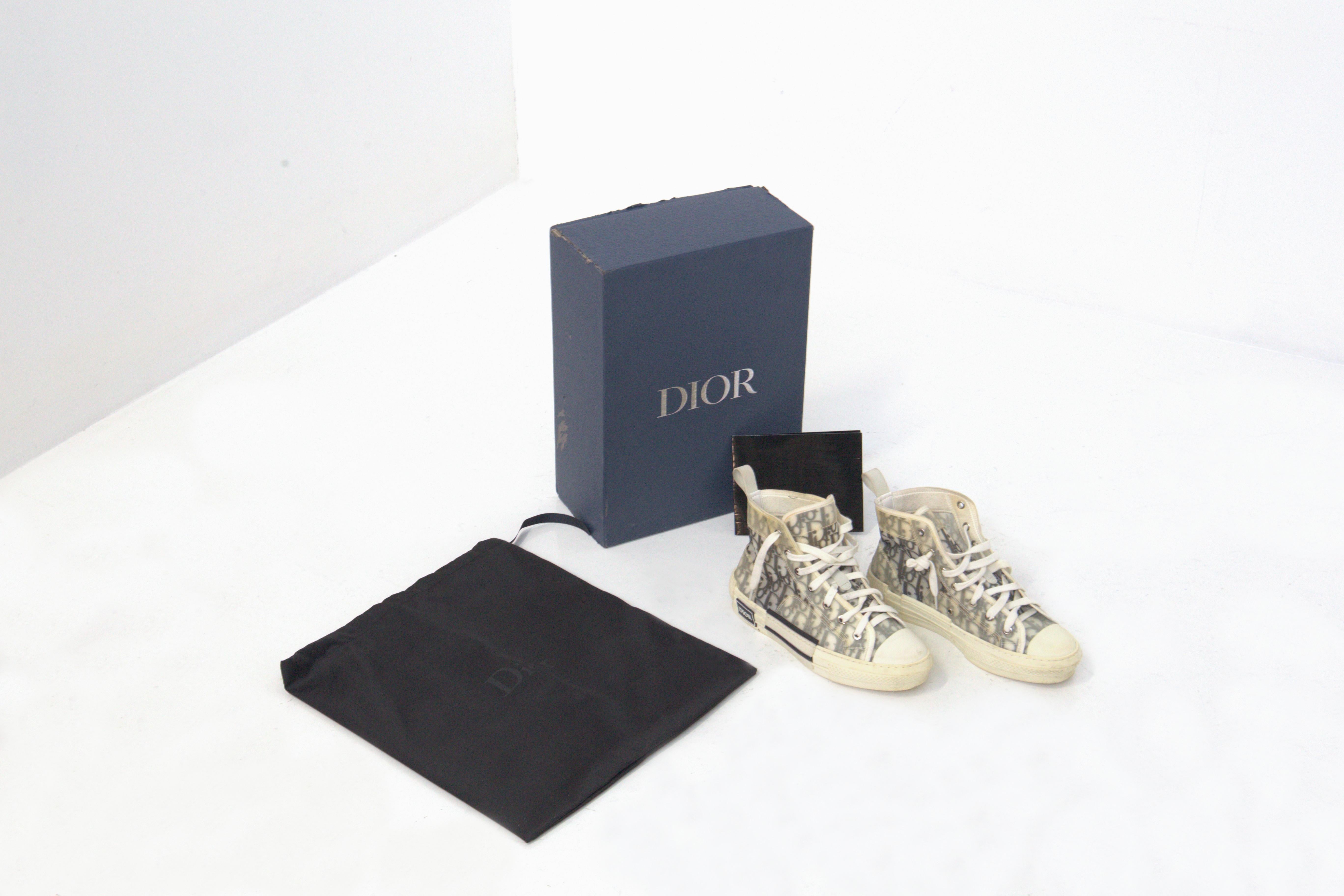 Christian Dior Turnschuhe B23 mit hohem Weiß im Angebot 2