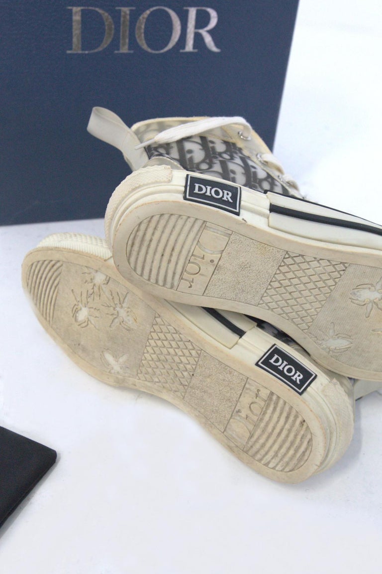 Christian Dior Sneaker B23 high White For Sale at 1stDibs
