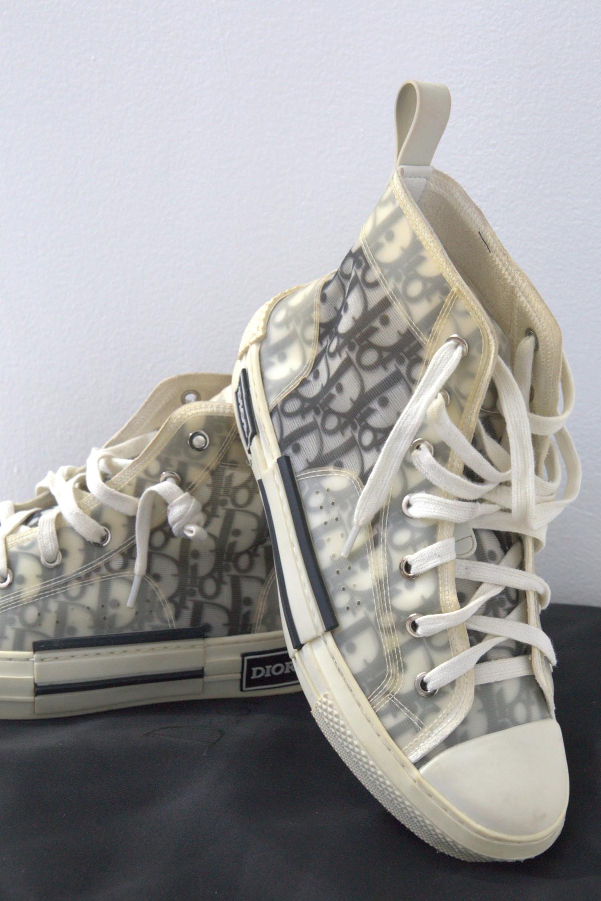 Women's Christian Dior Sneaker B23 high White For Sale