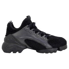 Christian Dior Sneaker Furry Knit &amp; Run D-Connect Black 37.5