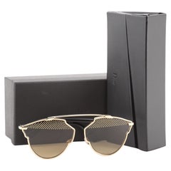 Christian Dior So Real S Aviator Sonnenbrille mit Nieten aus Acetat und Metall in Gold
