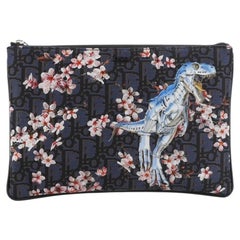 Christian Dior Sorayama Pouch Printed Oblique Nylon 