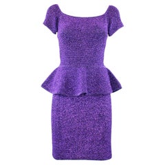 Christian Dior Sparkling Purple Dress / Tailleur (Top and Skirt)