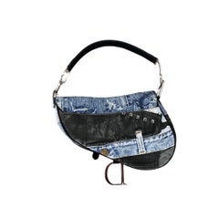 Christian Dior Speedway Denim Saddle Bag