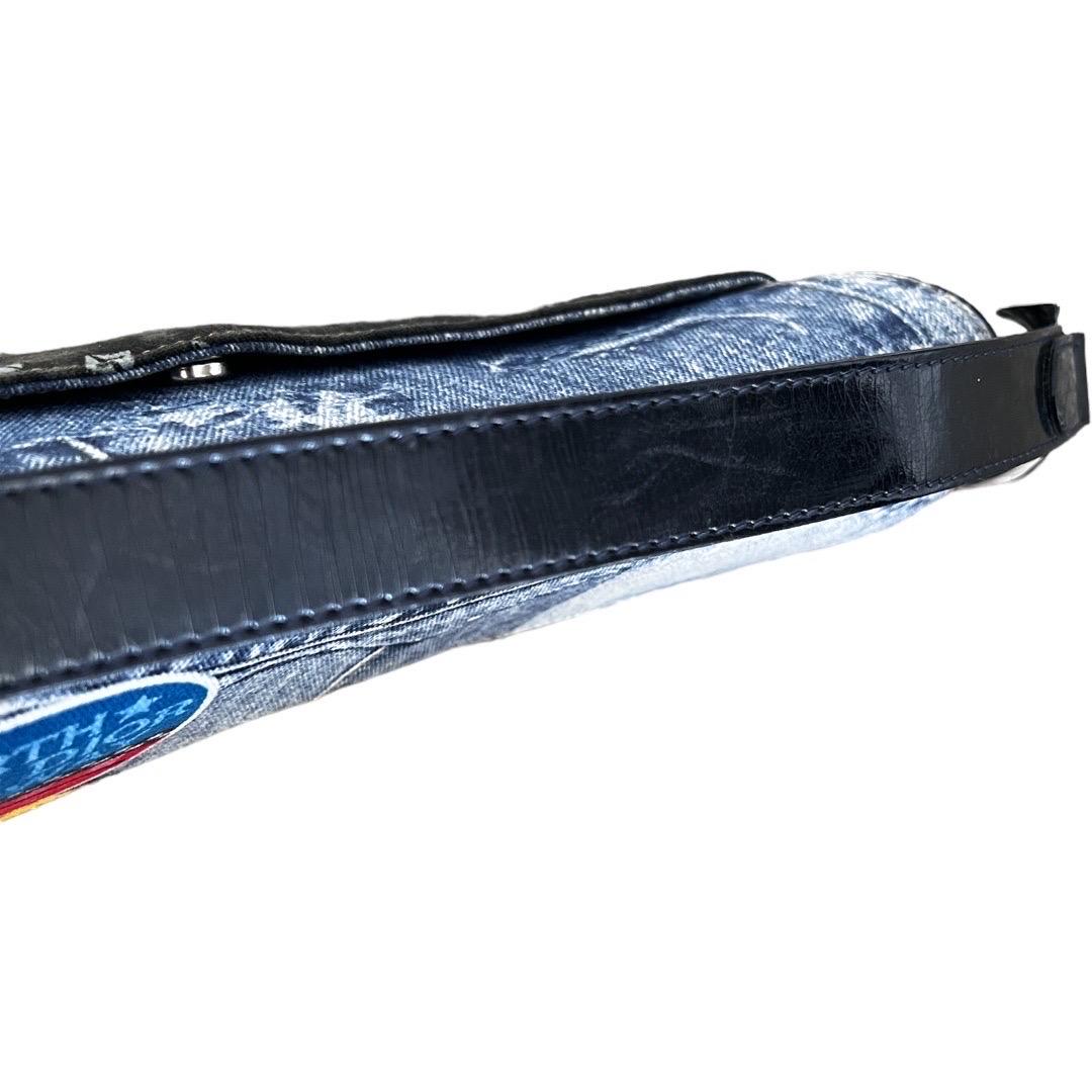 Christian Dior Speedway Satteltasche aus Denim im Zustand „Hervorragend“ im Angebot in Aurora, IL