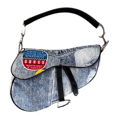 Christian Dior Speedway Denim Saddle Bag