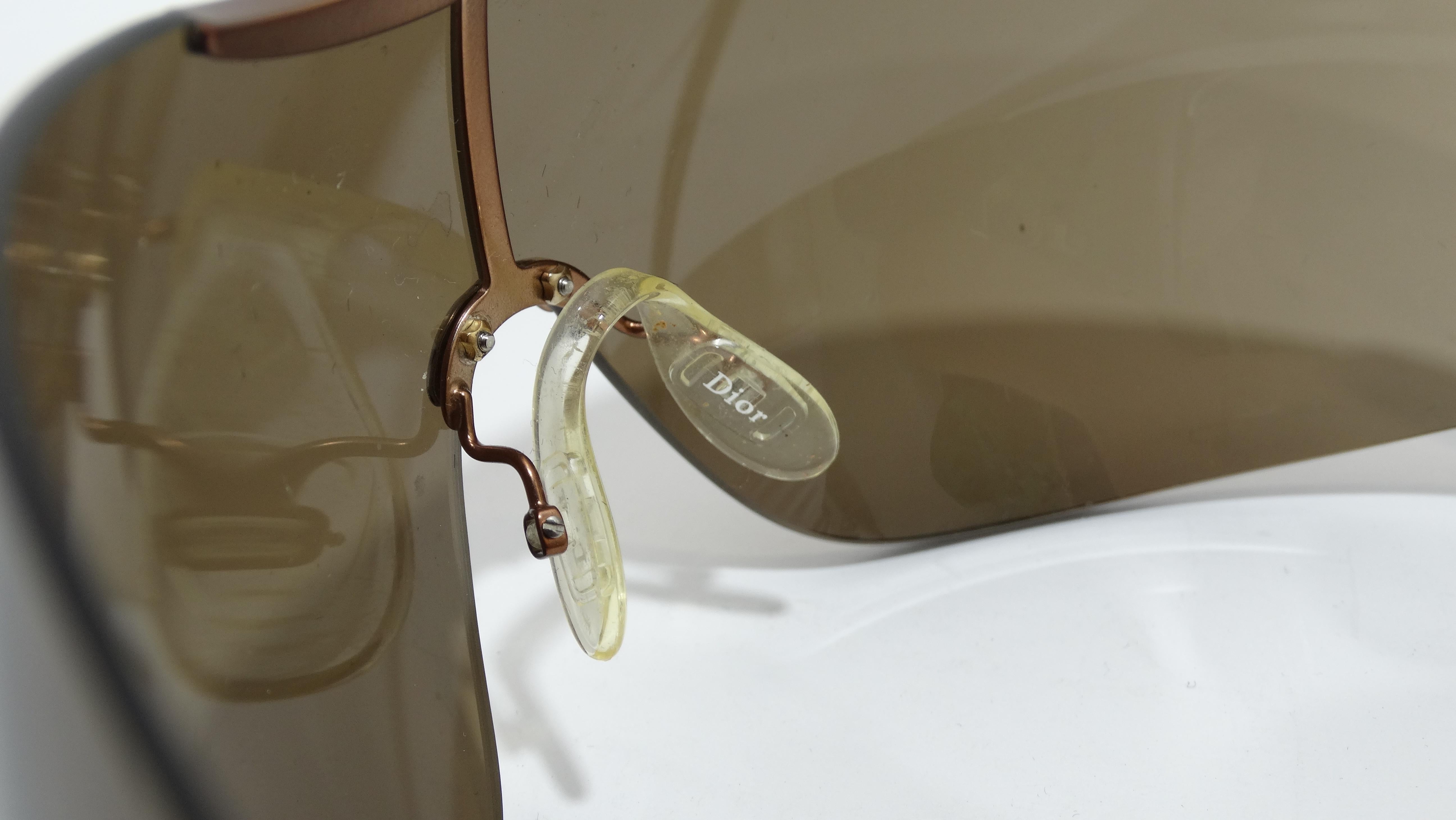 Brown Christian Dior Sport 2 Shield Sunglasses