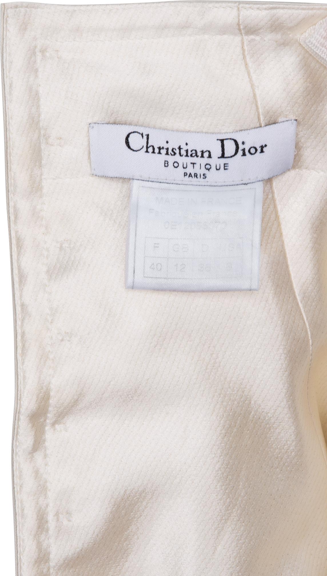 Christian Dior Spring 2000 Runway - Top asymétrique déconstruit Excellent état - En vente à San Diego, CA