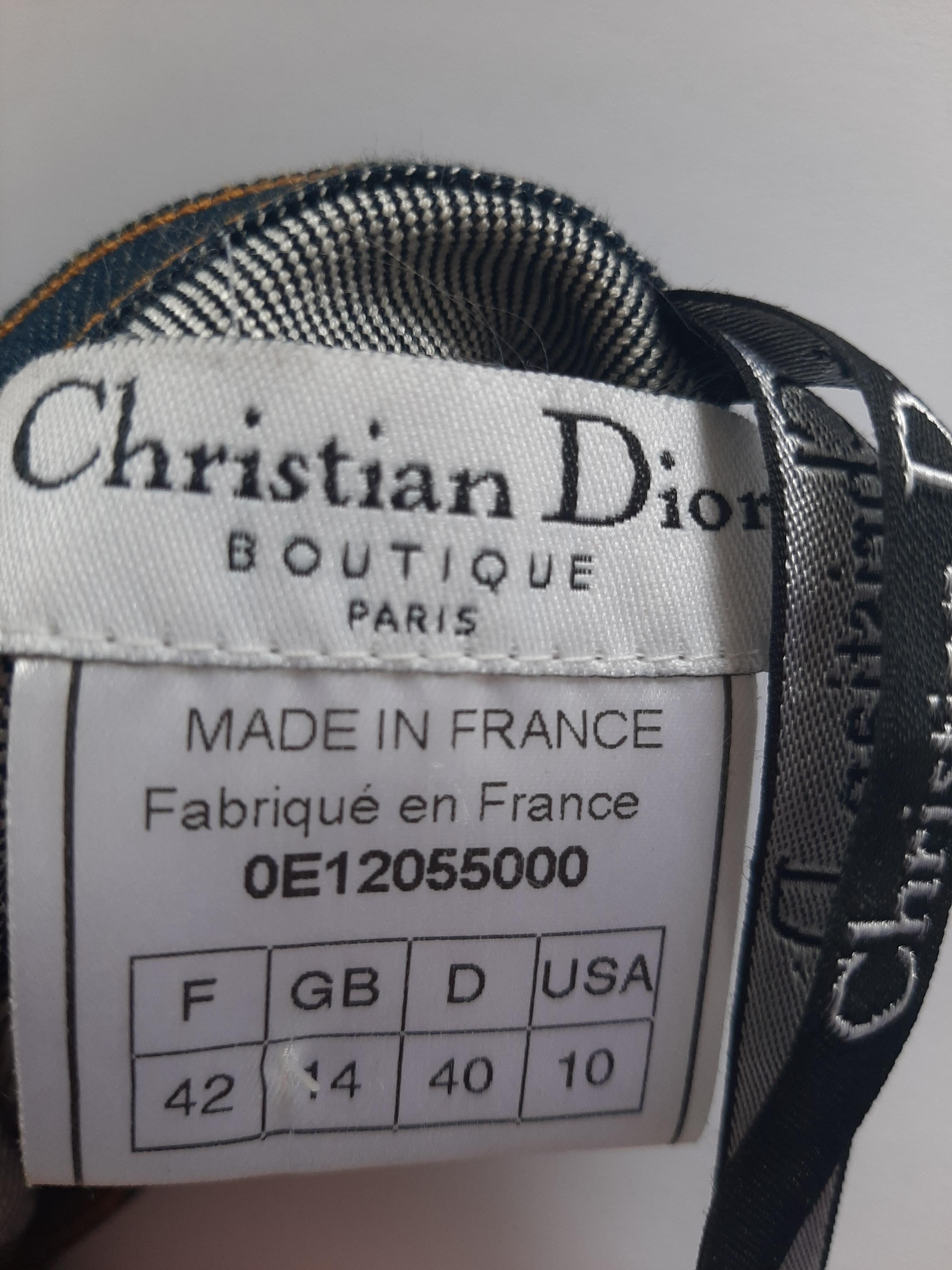 Women's or Men's Christian Dior Spring 2000 Runway Saddle Halter Denim Top