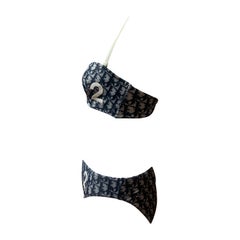 Christian Dior Spring 2002 Navy Diorissimo Bikini