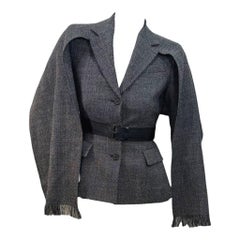 Christian Dior Spring 2011 Galliano Three-Piece Tailored Wool Blazer FR 36
