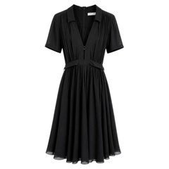 Dior Spring 2021 Black Silk Tea Dress NWT £4K Retail FR42/UK14