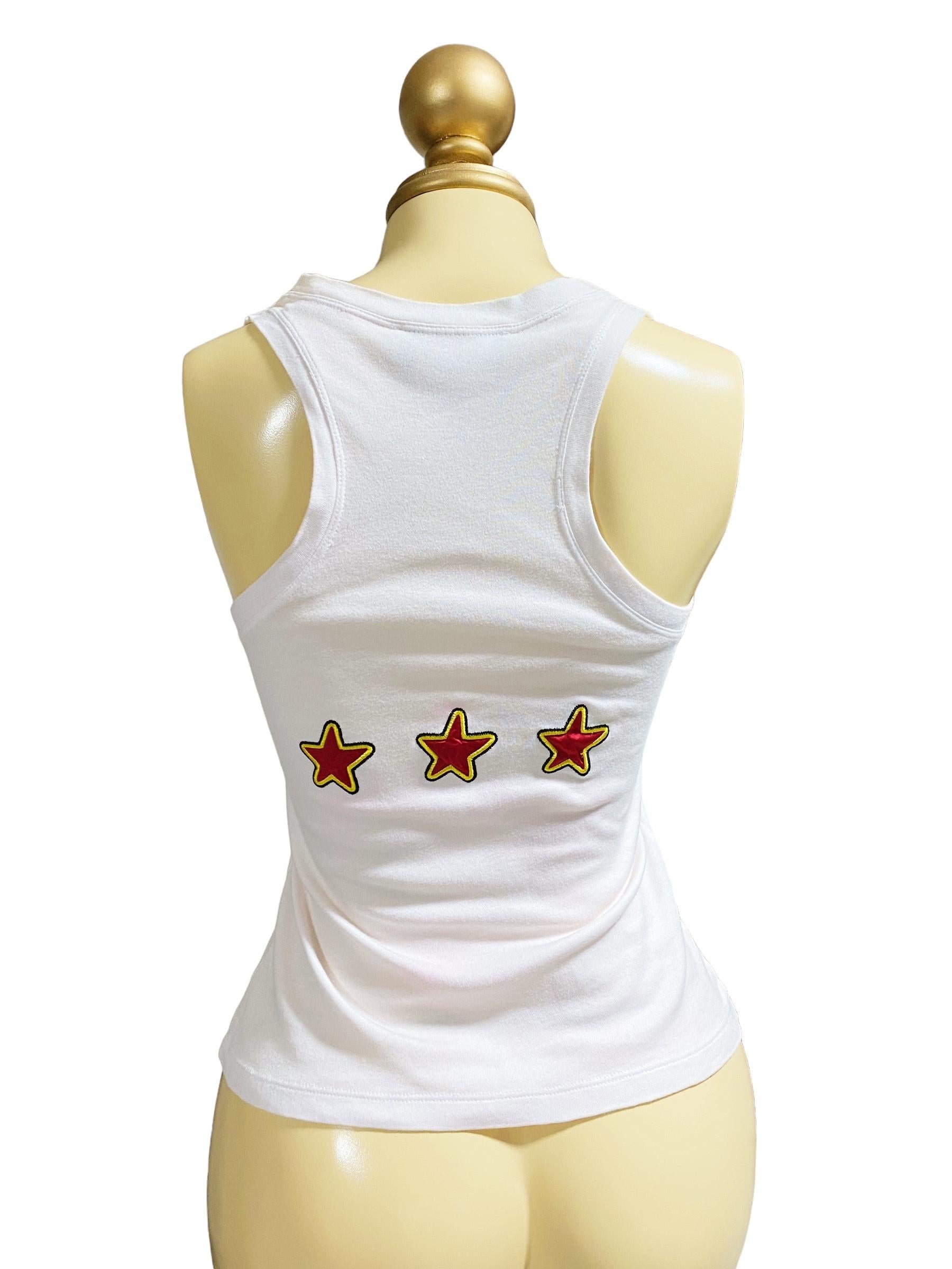 Christian Dior - Spring/Summer 2005 Runway DIOR not war tank top In Good Condition In Iba, PH