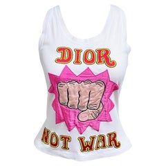 Vintage Christian Dior - Spring/Summer 2005 Runway DIOR not war tank top