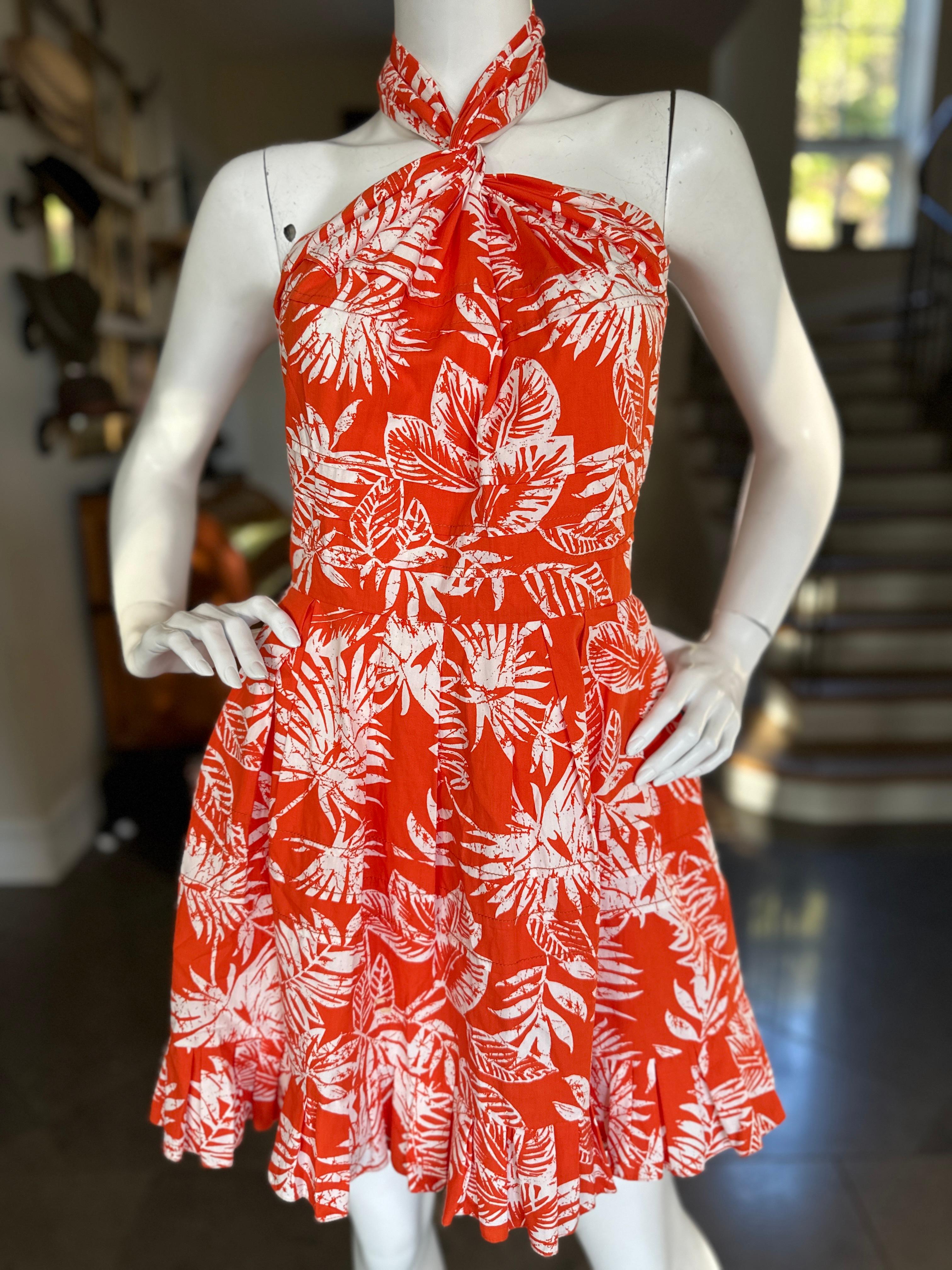 Christian Dior Spring Summer 2011 by John Galliano Cotton Sun Dress In Excellent Condition For Sale In Cloverdale, CA