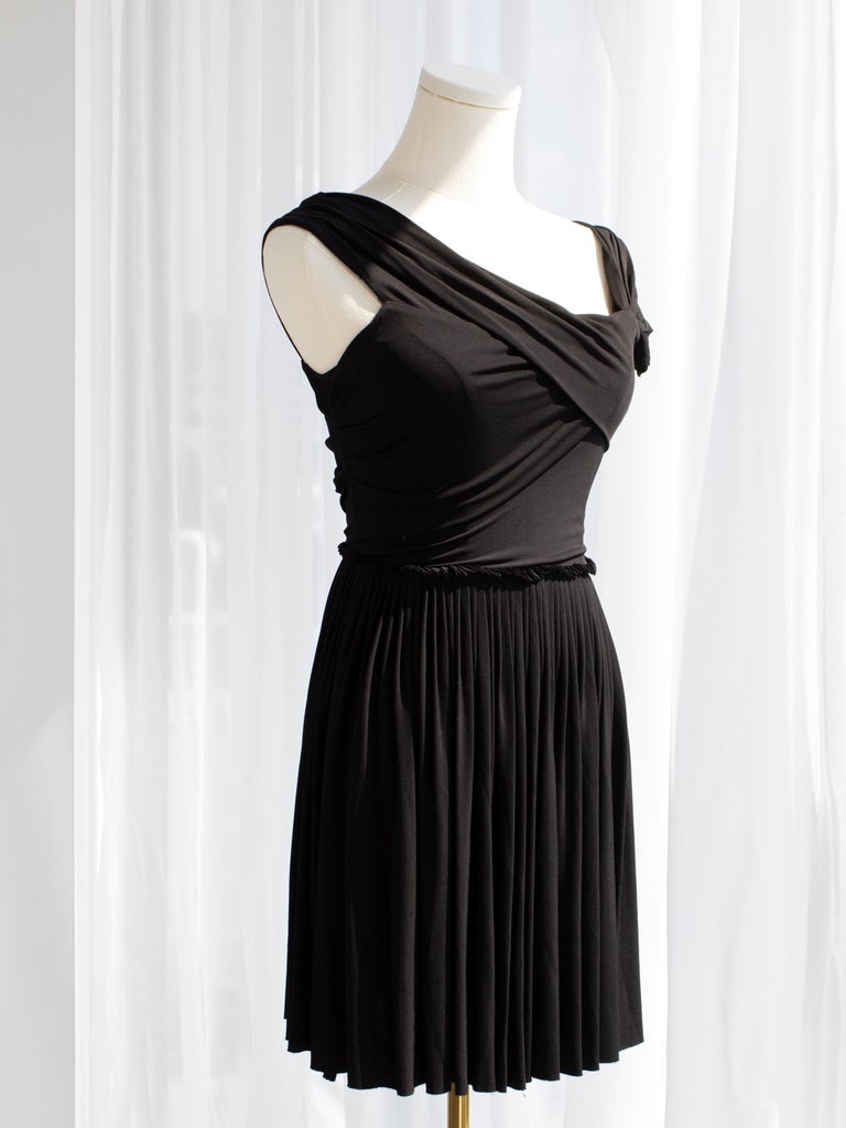 knee length dresses for ladies Christian Dior Black Mini Dress - BOPF