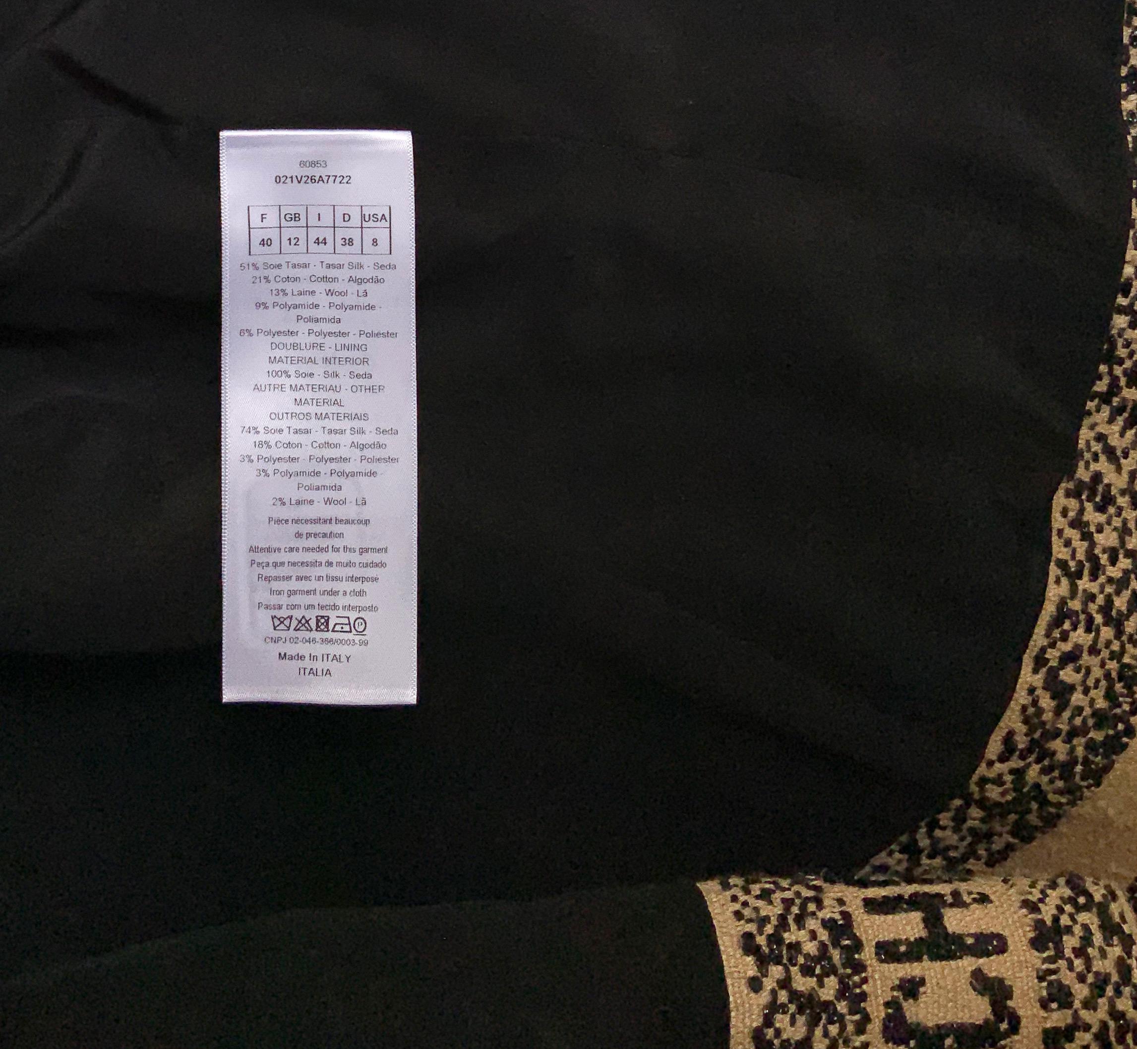 Christian Dior Spring Summer 2020 Pied-de-Poule Silk Canvas Bar Jacket 1